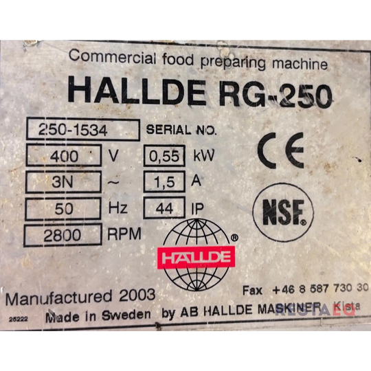 Vihannesleikkuri Halde RG-250 - Metos