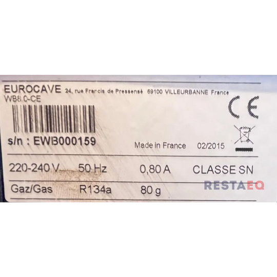 Viinipullojen vakumointilaite Eurocave WB80 - EuroCave