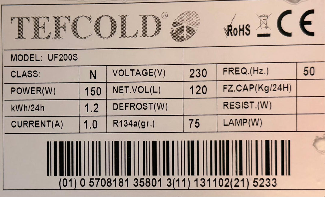 Tiskinalusjääkaappi UF200S