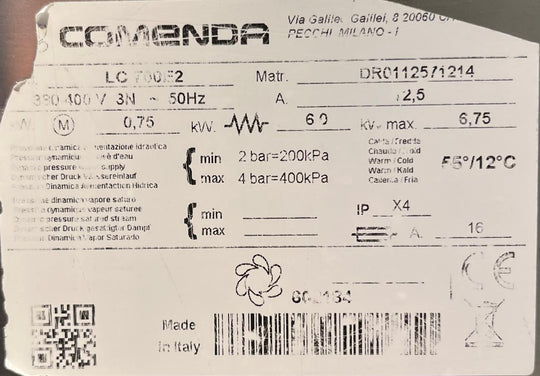 Kupuastianpesukone Comenda LC 700E2