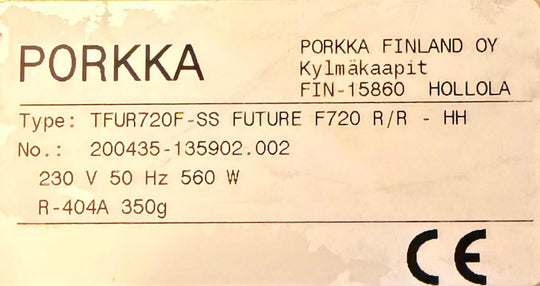 Pakastine Future F720 R/R
