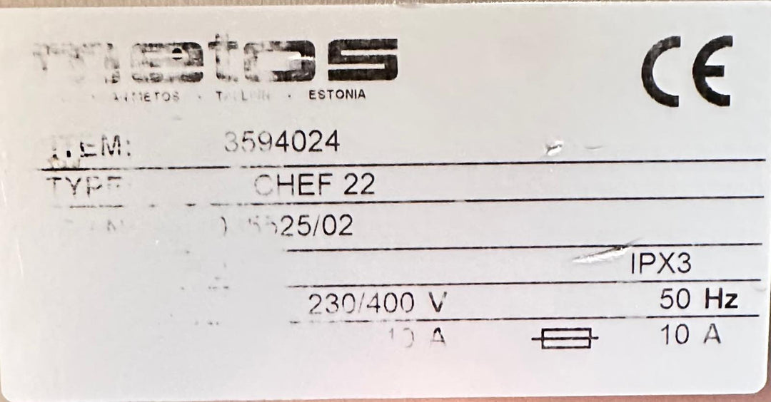 Kiertoilmauuni Chef 24 ja paistinuuni Chef 22 yhdessä.