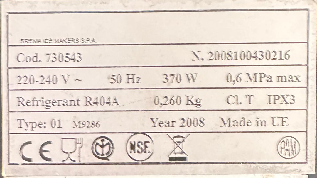 Jääpalakone Brema CB316