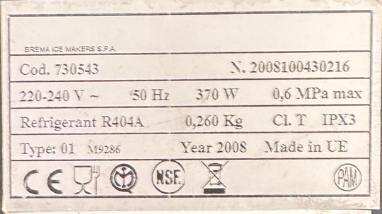 Jääpalakone Brema CB316