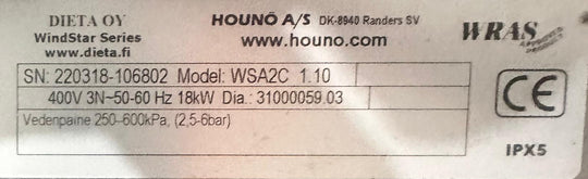 Monitoimiuuni pari 10+6 Hounö WSA2C-1.10 ja WSA2C-1.06