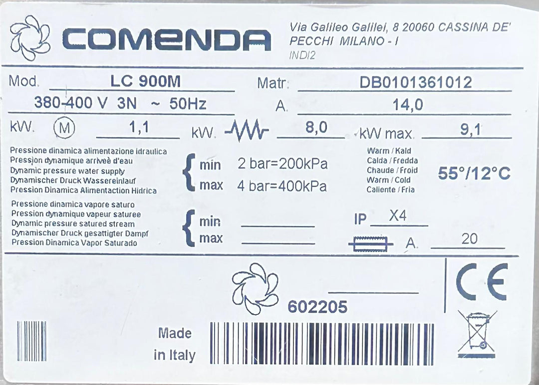 Kupuastianpesukone Comenda LC 900M