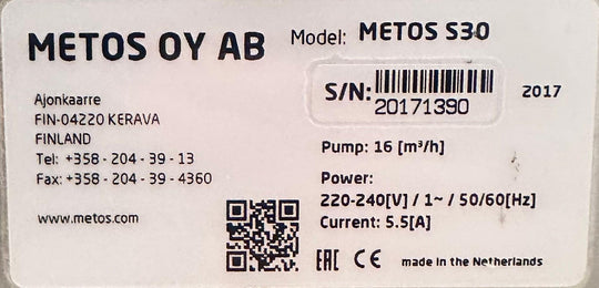 Vakuumikone Metos S30