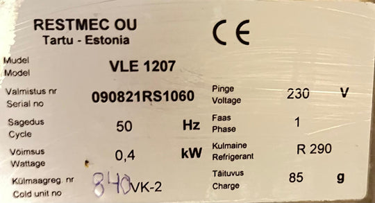 Kylmäverolaatikosto 1200 VLE 1207