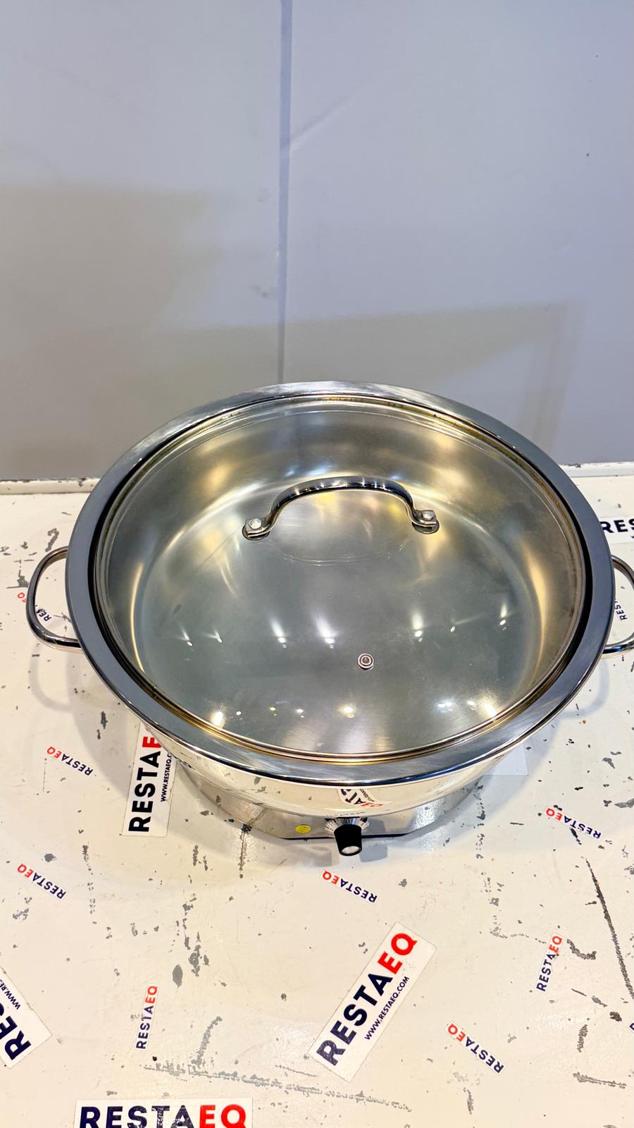 Pyöreä Lämpöhaude sähköinen lasikannella 3,8L