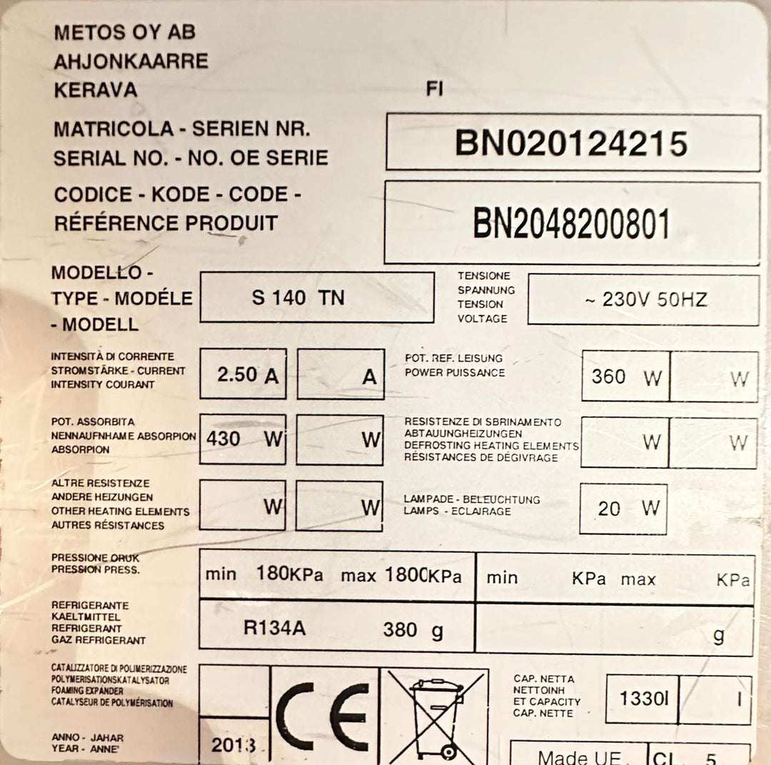 Tuplaovijääkaappi S 140 TN