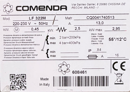Luukkuastianpesukone Comenda LF 322M