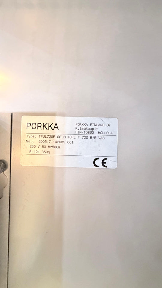 Pakastin Porkka TFUL 720F-SS