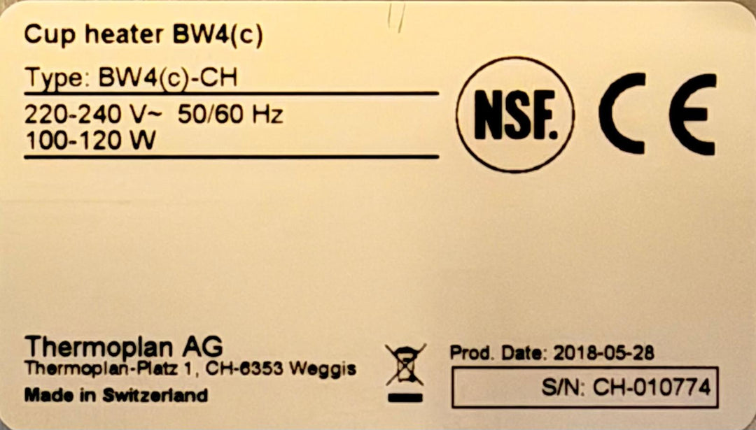 Kupinlämmitin BW4 CH