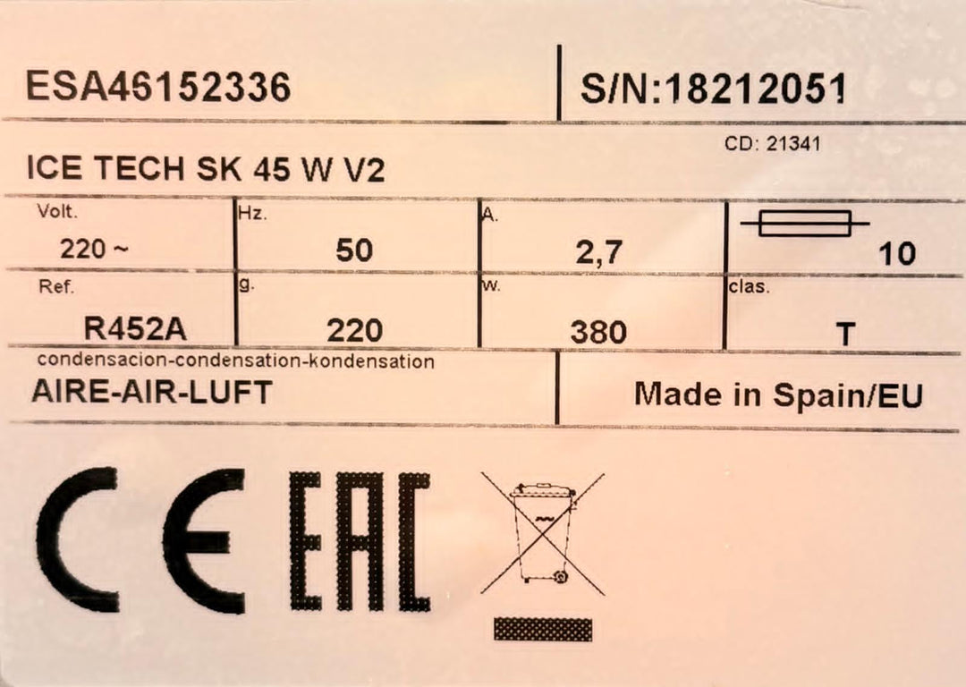 Jääpalakone ICE TECK SK 45 W