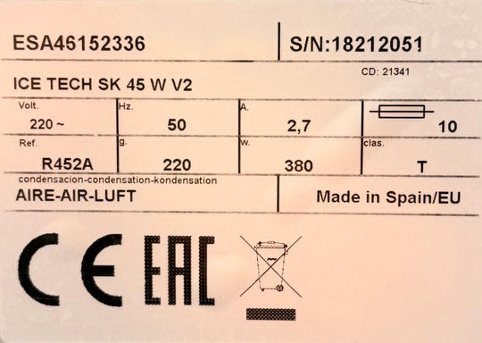 Jääpalakone ICE TECK SK 45 W