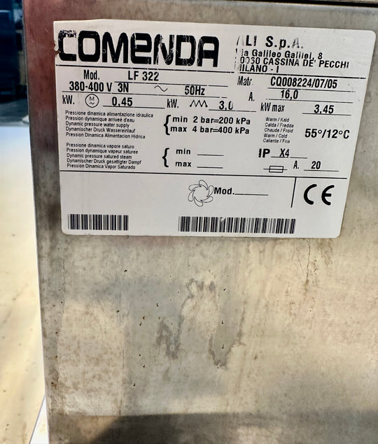 Luukkuastianpesukone Comenda LF 322