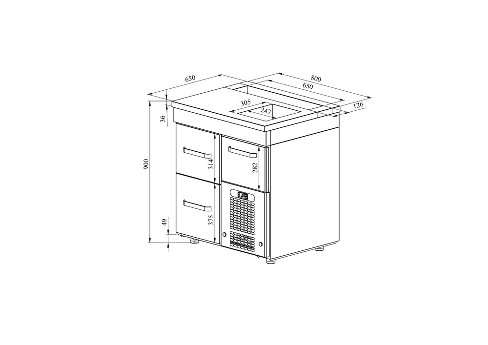 Baarimestarinpöydät BM 803