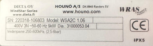 Monitoimiuuni pari 10+6 Hounö WSA2C-1.10 ja WSA2C-1.06
