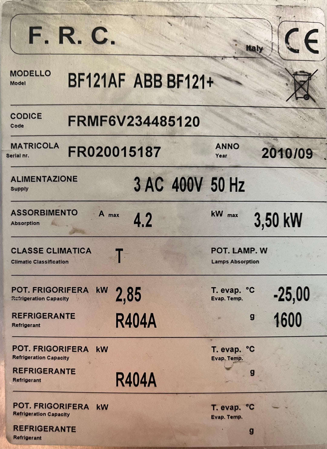 Pikajäähdytyskaappi BF121AF
