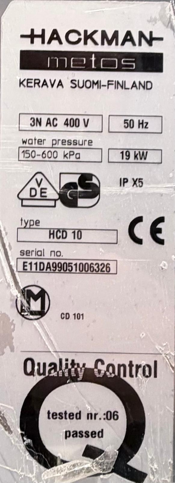 Monitoimiuuni Metos HCD10