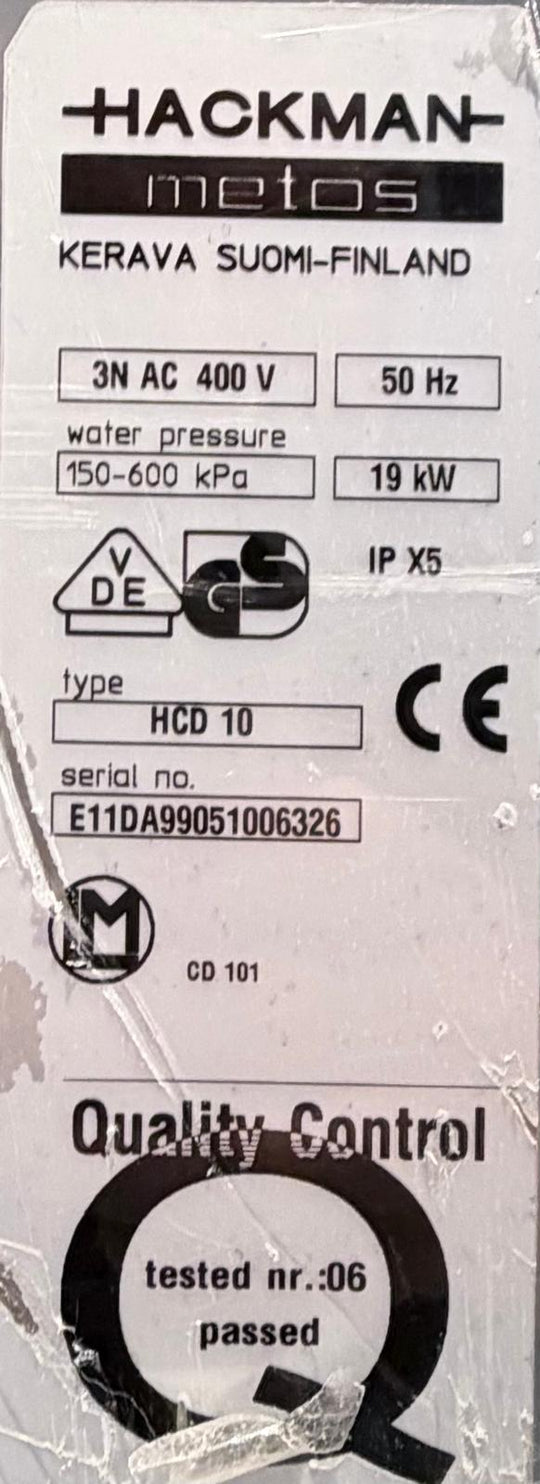 Monitoimiuuni Metos HCD10
