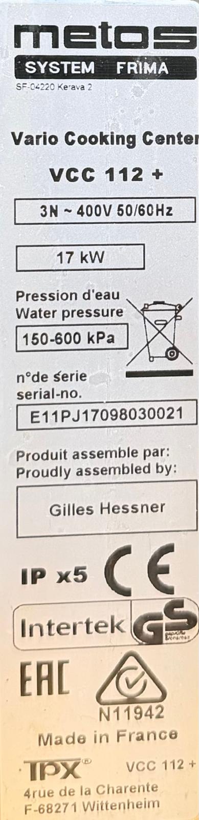 Vario Cooking Center VCC 112 + Frima