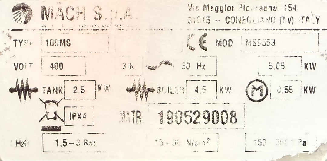 Luukkuastianpesukone Mach 100MS