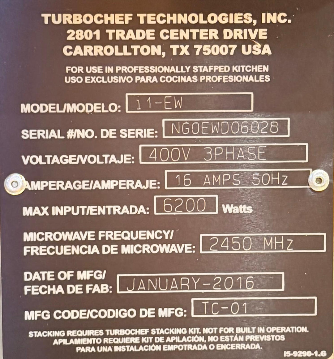 TurboChef Sota I1-EW