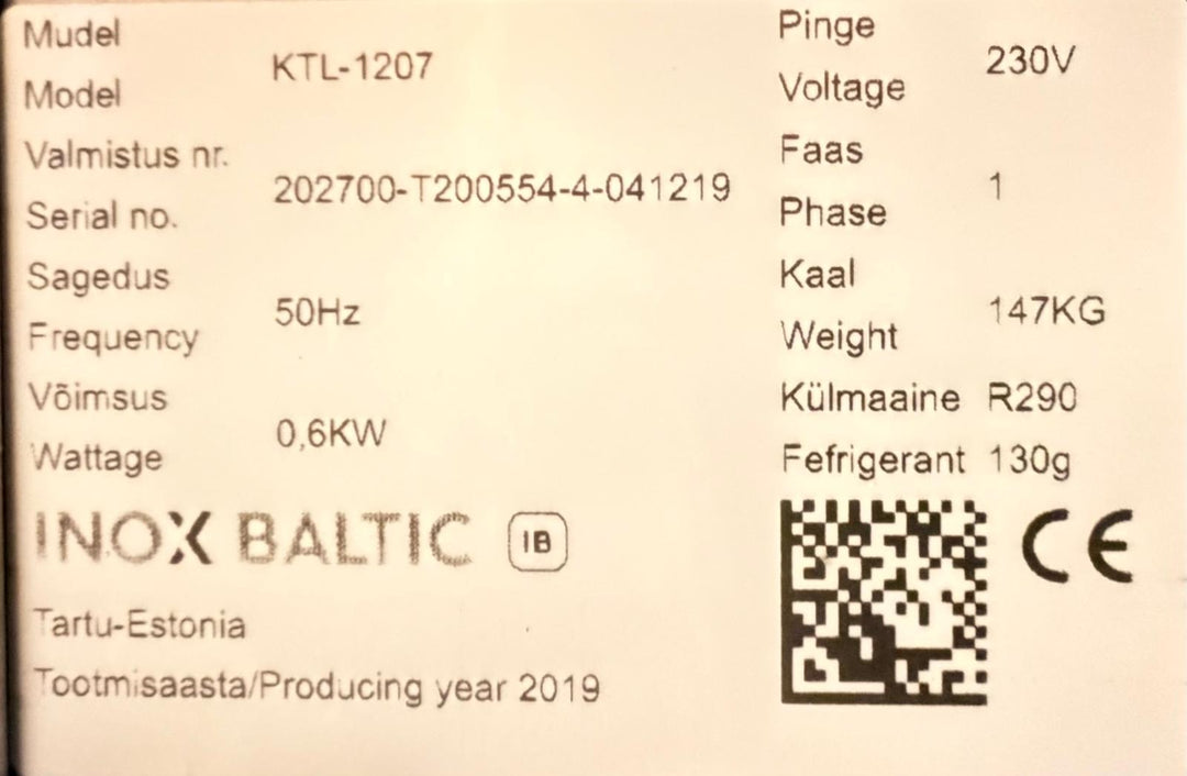 Kylmäköntyöpöytä KTL-1207