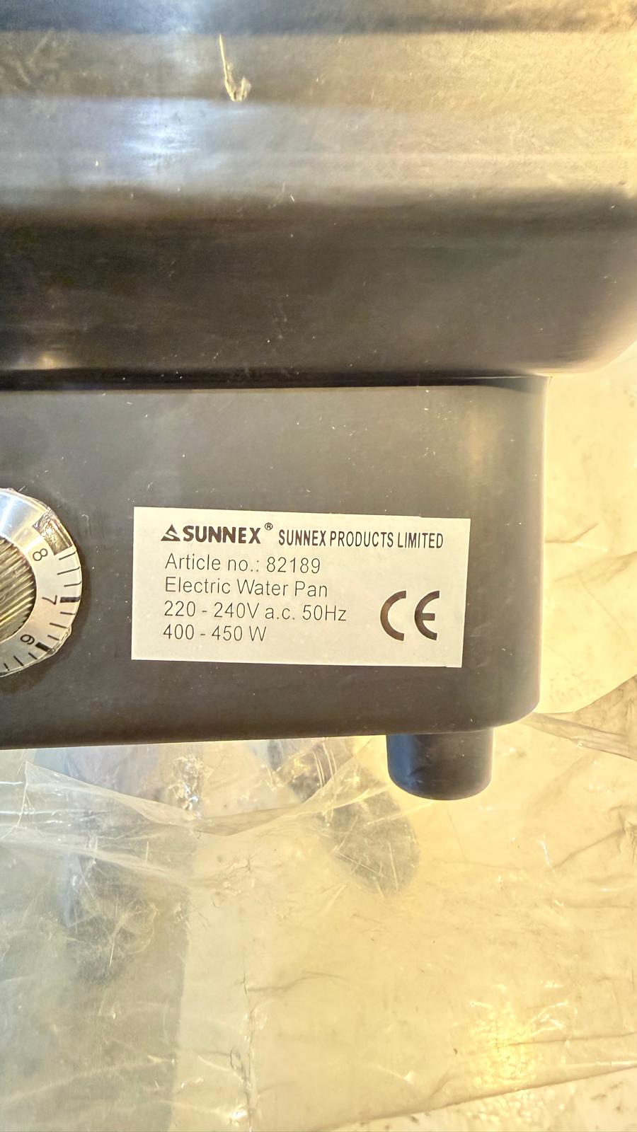 SUNNEX SÄHKÖKÄYTTÖINEN VESIHAUDE GN 1/1 100 MM SYVÄ 81187