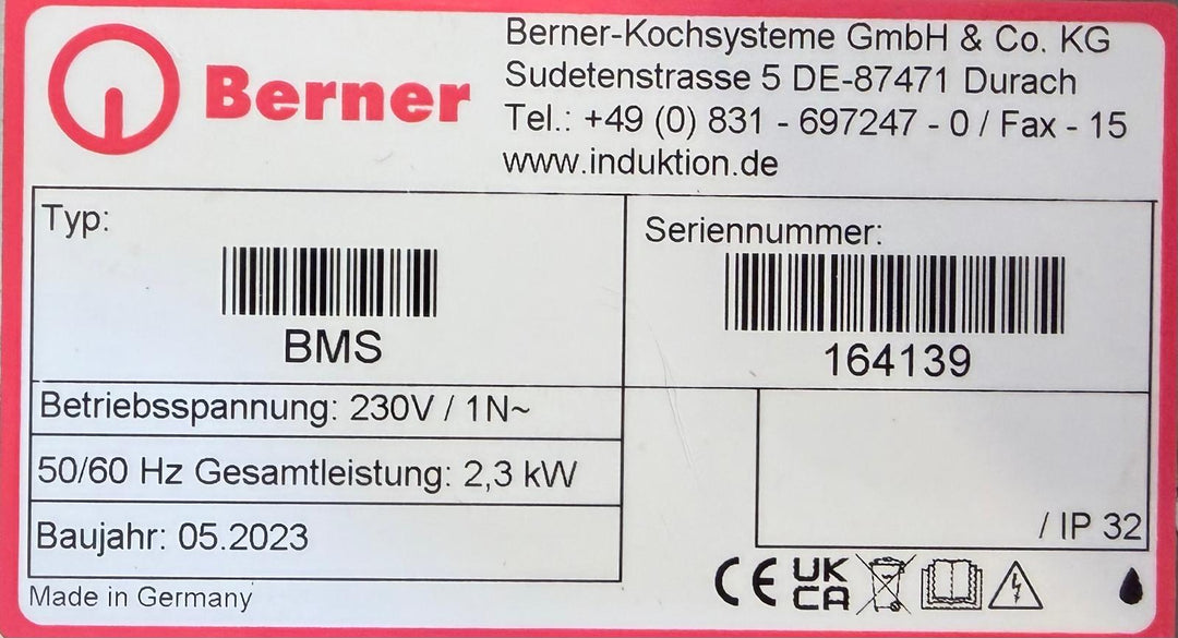 Induktioliesi Berner BMS 2,3kW