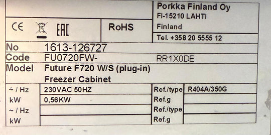 Pakastin Future F720
