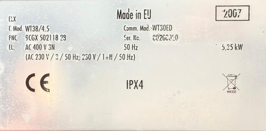 Luukkuastianpesukone WT38/4.5