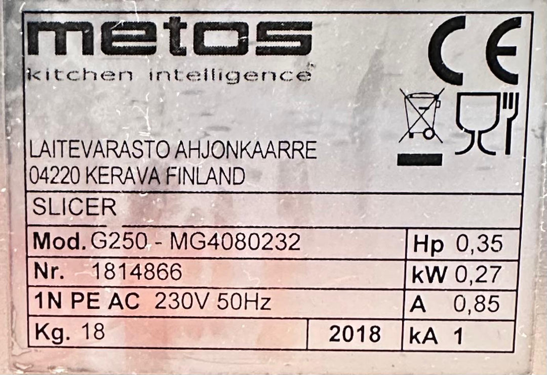Siivutuskone G-250 25cm terällä