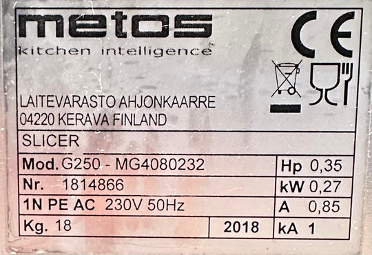 Siivutuskone G-250 25cm terällä