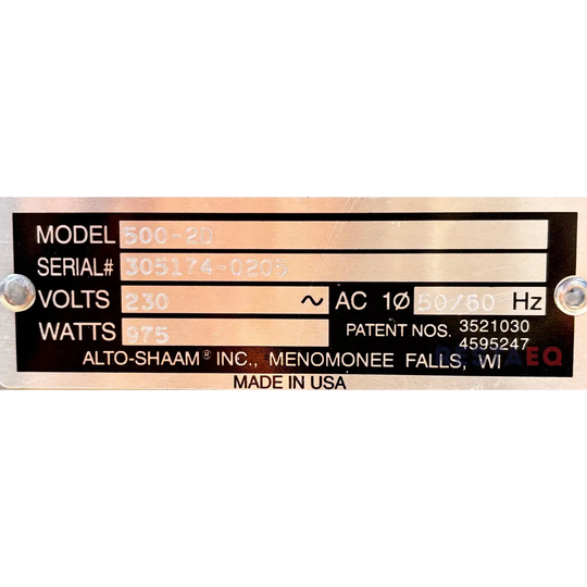 AltoShaam lämpölaatikko 500-2D - Alto-Shaam
