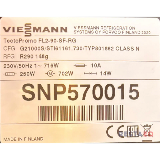 Avokylmähyllykkö TectoPromo FL2-90-SF-RG 880 - Viessmann