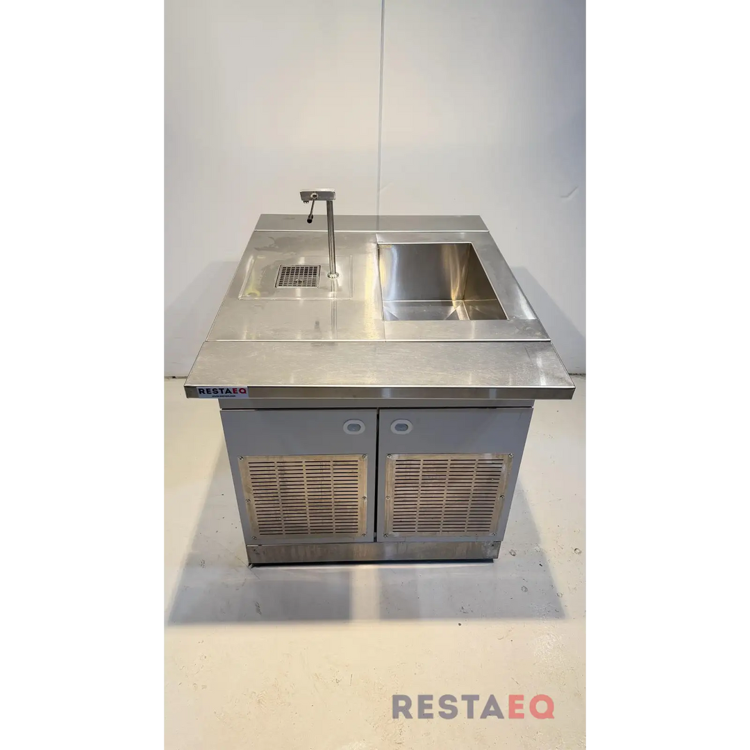 Buffet vaunu kylmäaltaalla ja vesiautomaatilla 800 - Metos