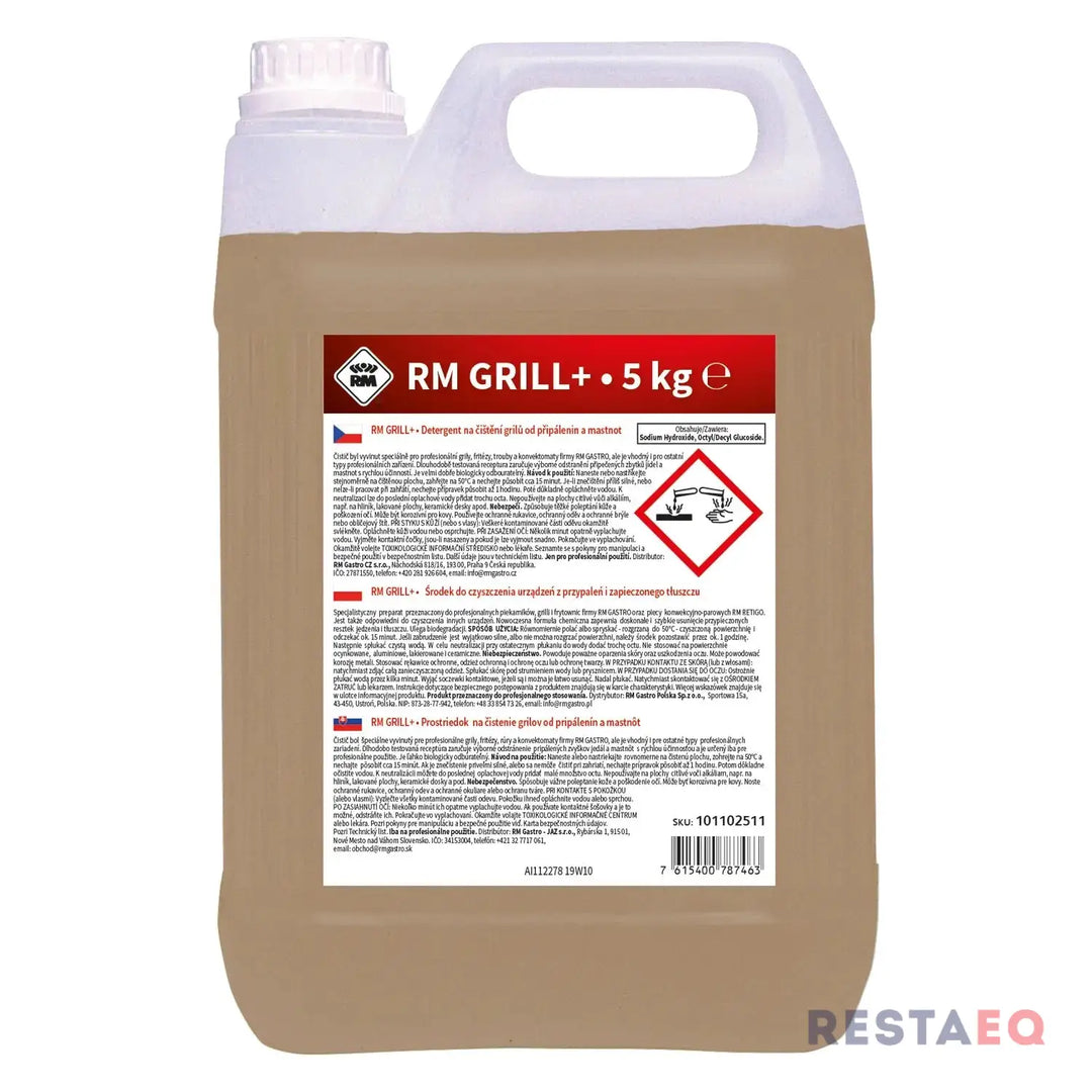 Grillien ja paistotasojen puhdistusaine 5 kg | RM + REDFOX