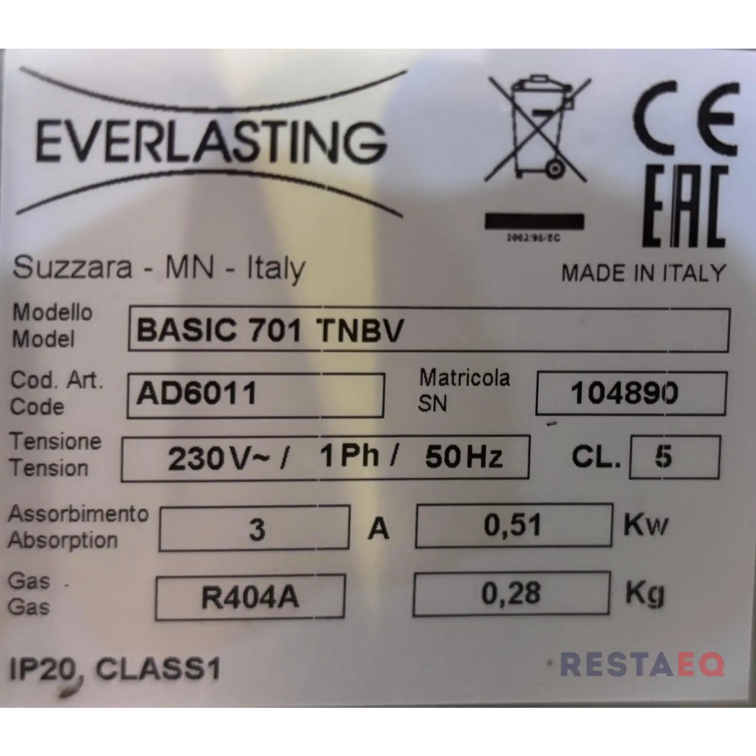 Jääkaappi Basic 701 TNBV kaappi Everlasting