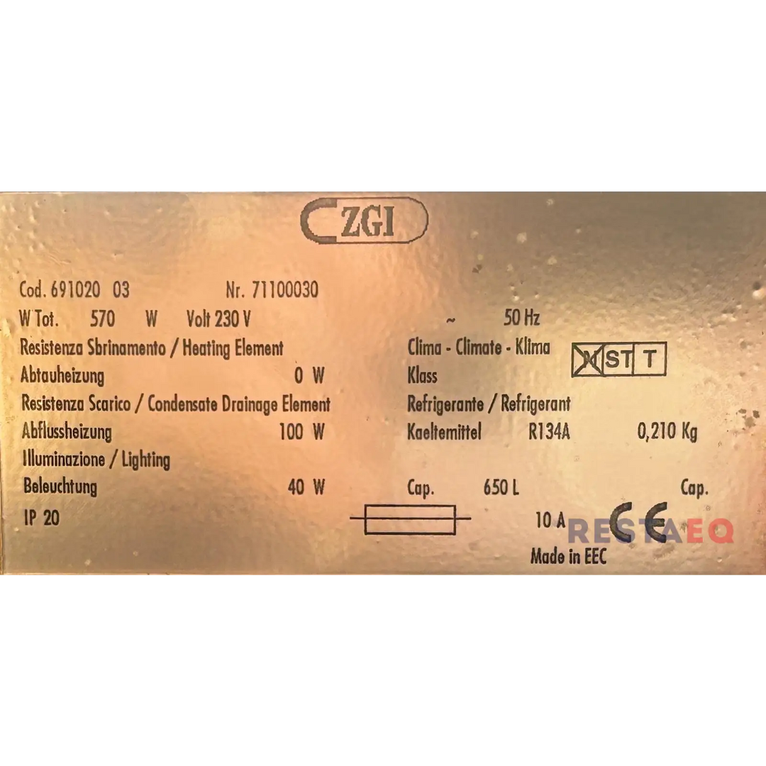 Jääkaappi leveä malli ZR471 FR - Electrolux