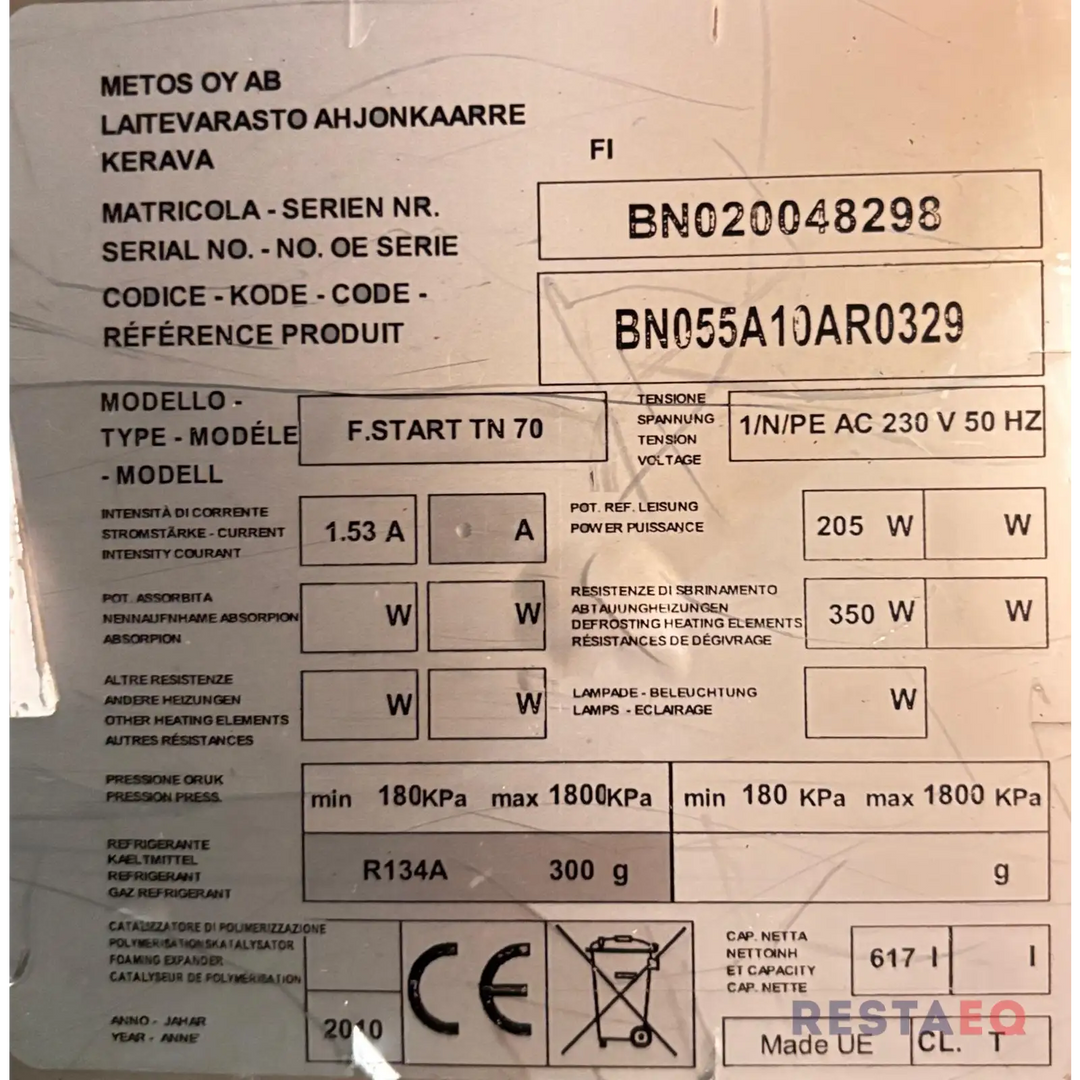 Jääkaappi Metos F.Start TN 70 - Metos