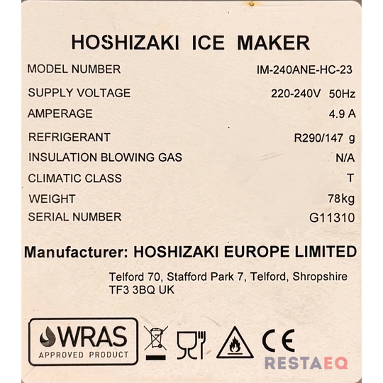 Jääpalakone Hoshizaki IM-240AME-HC-23 - Hoshizaki