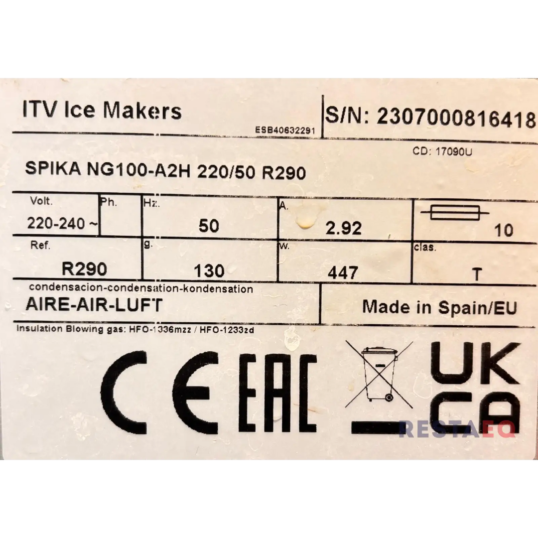 Jääpalakone ITV Spika NG 100 - ITV