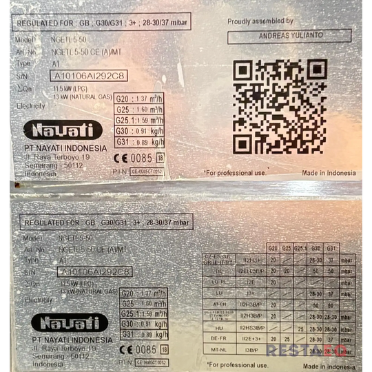 Kaasuliesi pöytämalli 500 - Nayati