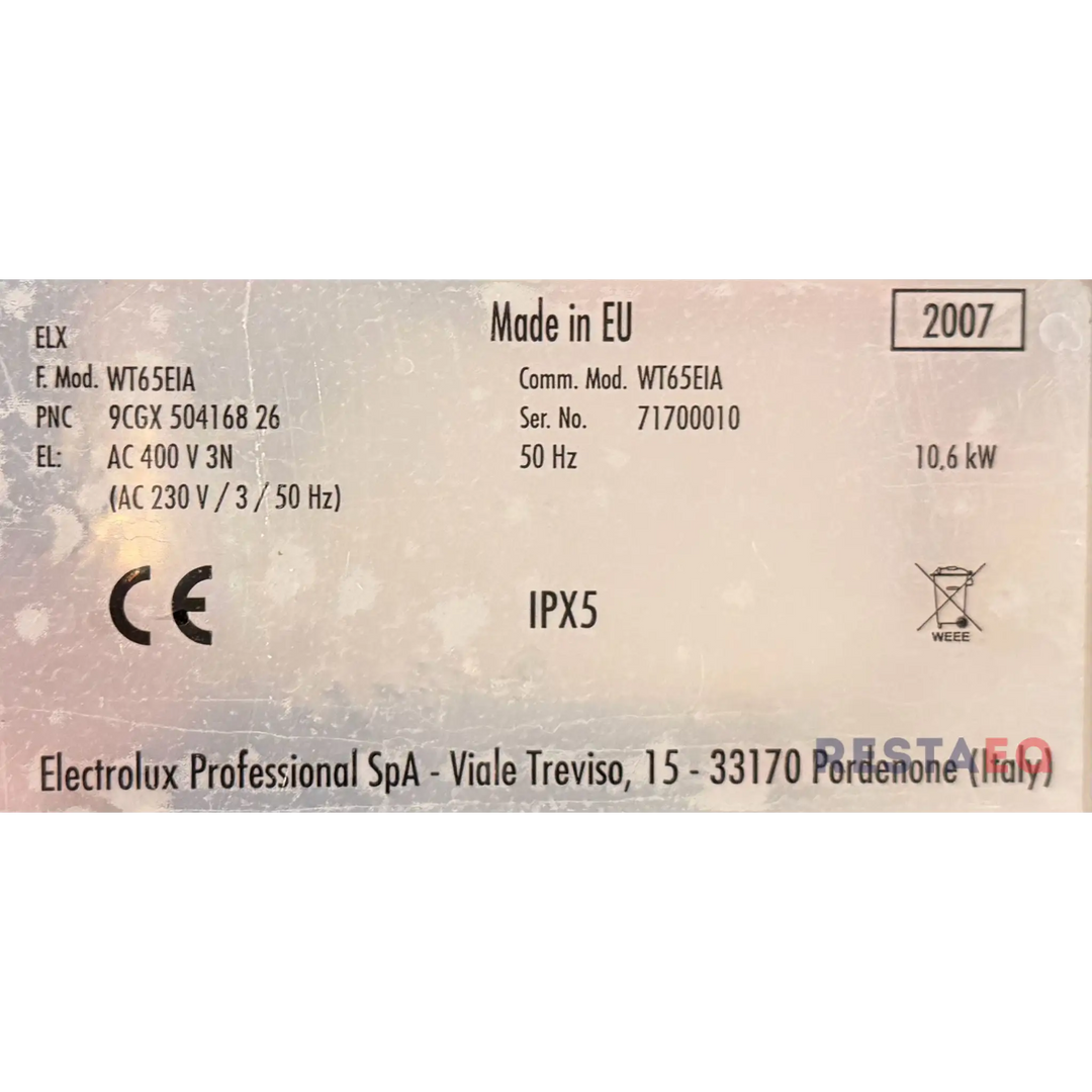 Kupuastianpesukone WT65EIA - Electrolux