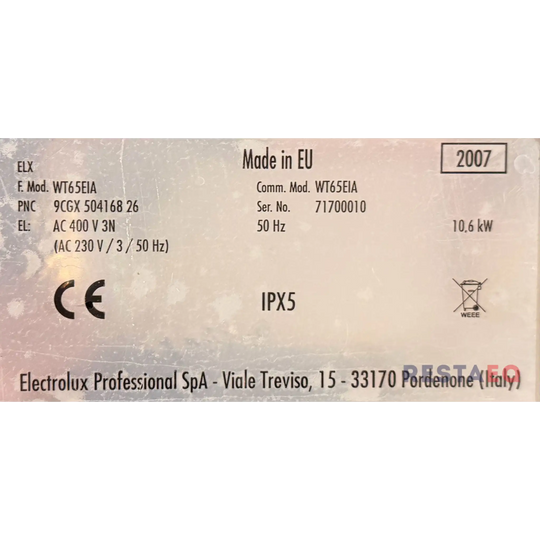 Kupuastianpesukone WT65EIA - Electrolux
