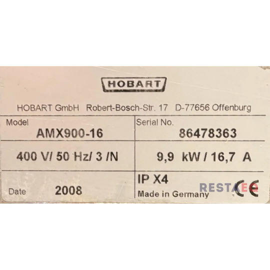 Kuputiskikone AMX900-16 automaattikuvunnostolla - Hobart