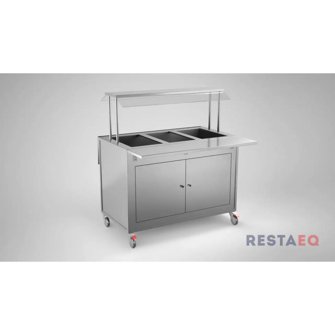 Kylmä Buffet roiskesuojalla 1200 KSB-1200 - Inox