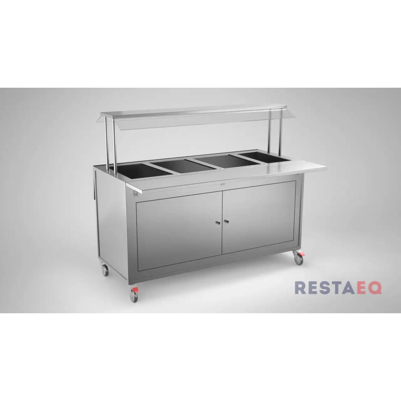 Kylmä Buffet roiskesuojalla 1600 KSB-1600 - Inox